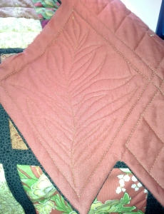 Fern Quilting - Back of In Jest